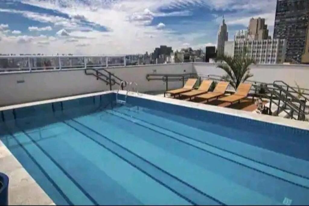 Studio Flex Com Garagem E Piscina No Centro De Sp São Paulo Exterior foto
